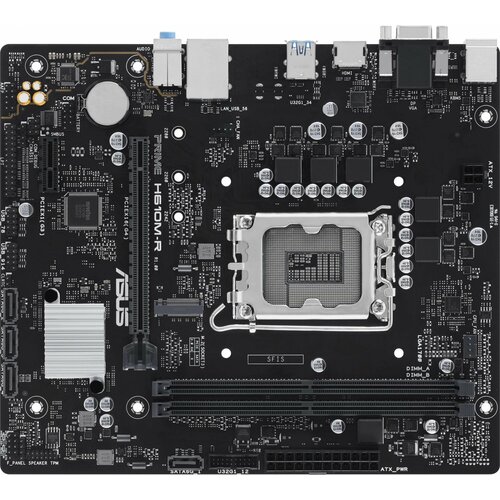 Материнская плата ASUS PRIME H610M-R-SI LGA1700 H610 2DDR5 D-subDVIHDMI SATA 60 M2 USB 32 mATX 90MB1GL0-M0ECY0 PRIME H610M-R-SI 944000₽