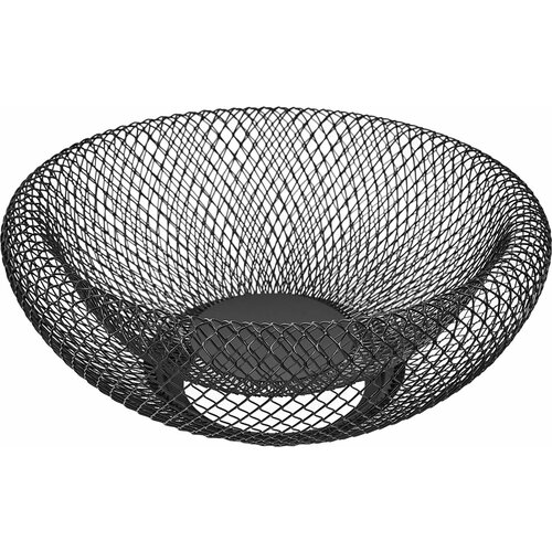 Корзина для фруктов 25x25x10 см металл черный 1324₽