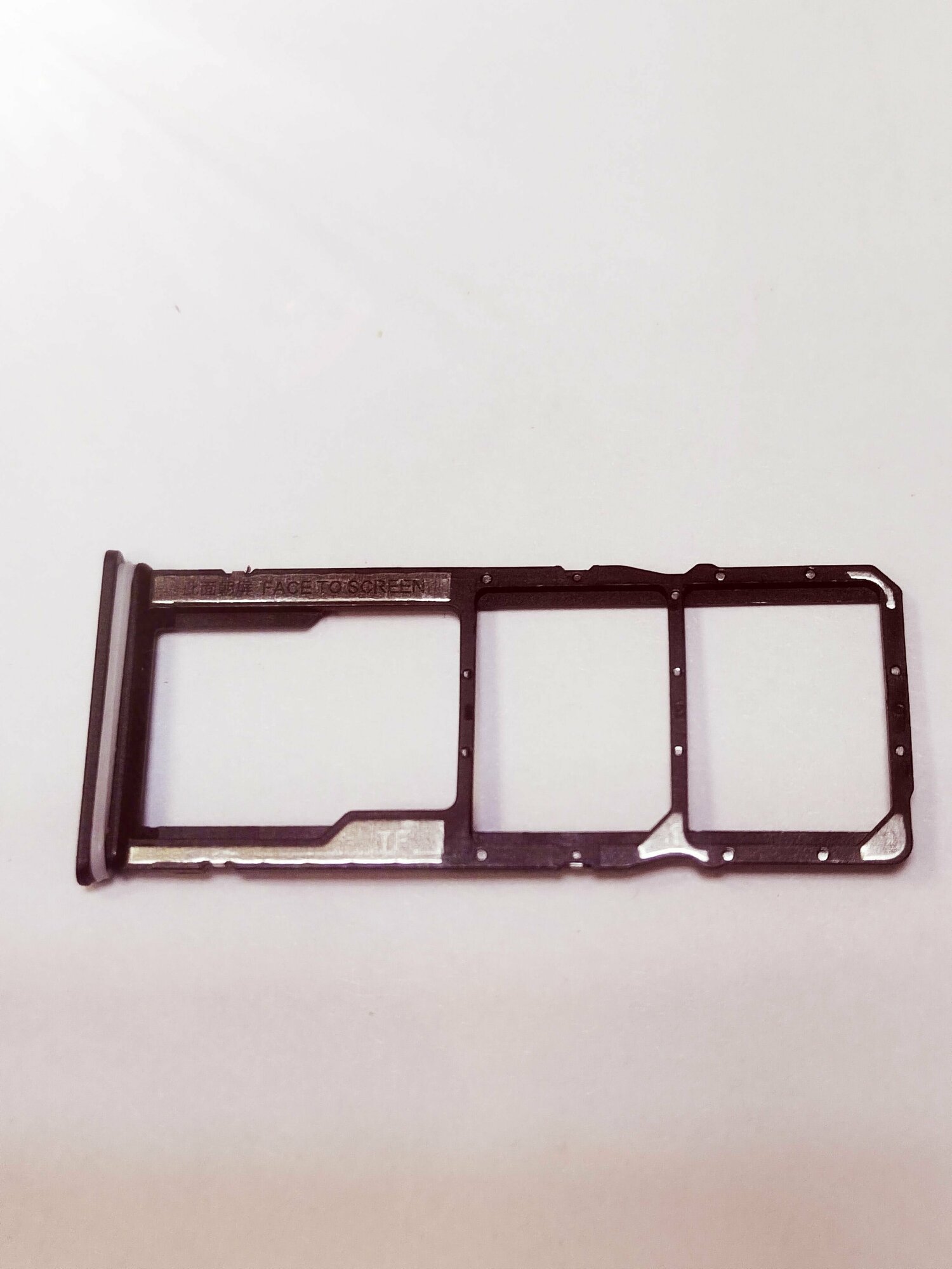 Сим лоток xiaomi redmi 9a, redmi 9c черный — фото 1