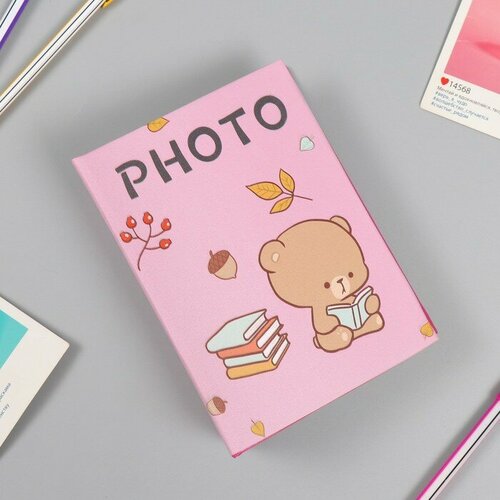 SUI Фотоальбом кожзам на 100 фото 10х15 Мишка с книжками 165х125х5 см 826₽