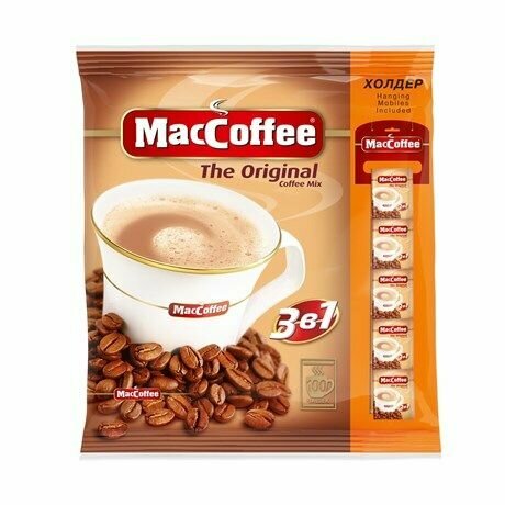 MacCoffee Кофейный напиток The Original coffee mix 3 в 1, 100 шт х 20 г