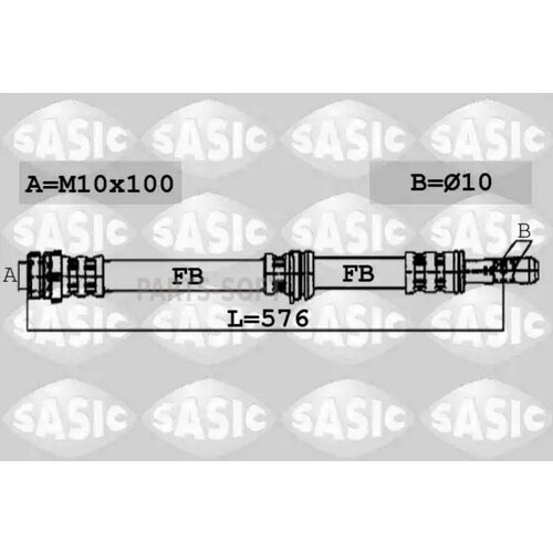 SASIC 6606064 Тормозной шланг