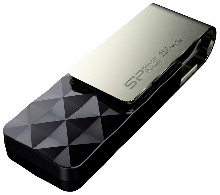 USB Flash накопитель 256Gb Silicon Power Blaze B30 Black (SP256GBUF3B30V1K)