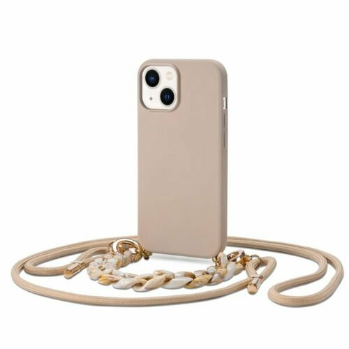 Чехол TECH-PROTECT ICON CHAIN для IPHONE 14 BEIGE, цвет Бежевый (9589046925061)