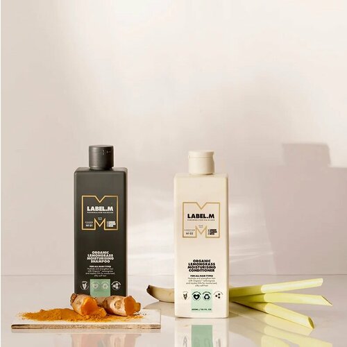 5056043216781 Label.m Organic Lemongrass Moisturising Shampoo, 300 ml