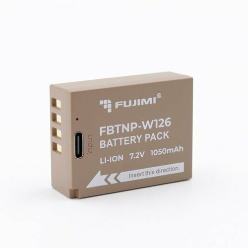 Аккумулятор с разъемом USB Type-C Fujimi W126M для Fujifilm аккумуляторная батарея ibatt 1050mah для myphone 6651 young 8815 tv 8815tv 8815tv foxy compact retto для telefunken tm600