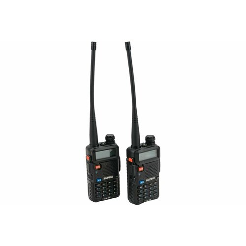 Baofeng Портативная радиостанция UV-5R 1800мАч 136-174400-480 МГц 127 кан 5 Вт - комплект 2 447000₽
