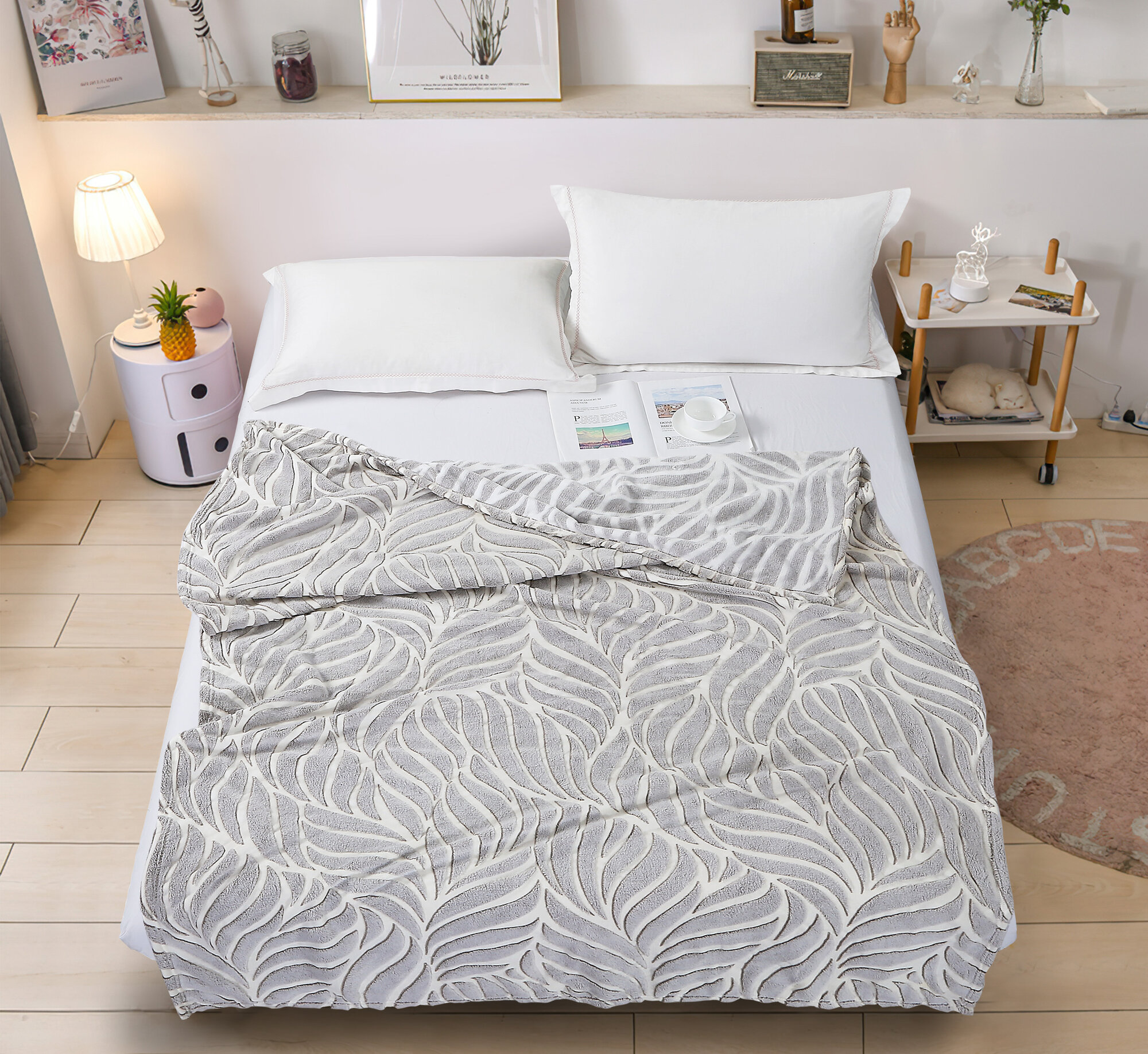 Плед 2 спальный Cleo Bamboo 180х200 в подарочной упаковке с атласной лентой — фото 1