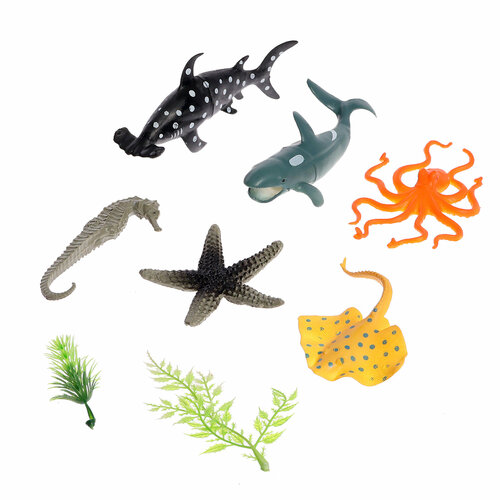 Набор морских животных «Морской мир», 6 фигурок, декор