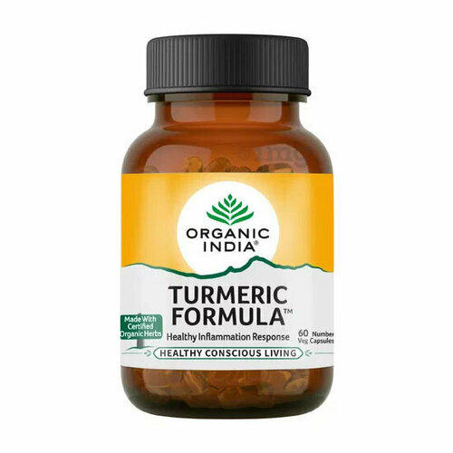 Турмерик Формулa Органик Индия (Turmeric Formula Organic India) Для иммунитета Противовоспалительное 60 капс.