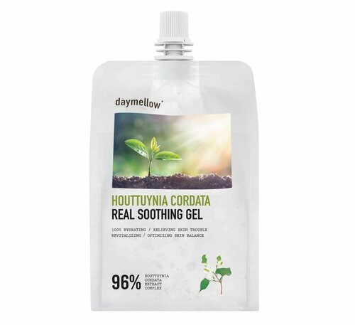 DAYMELLOW Успокаивающий гель для лица и тела с экстрактом хауттюйнии Houttuynia Cordata Real Soothing Gel (300 мл)