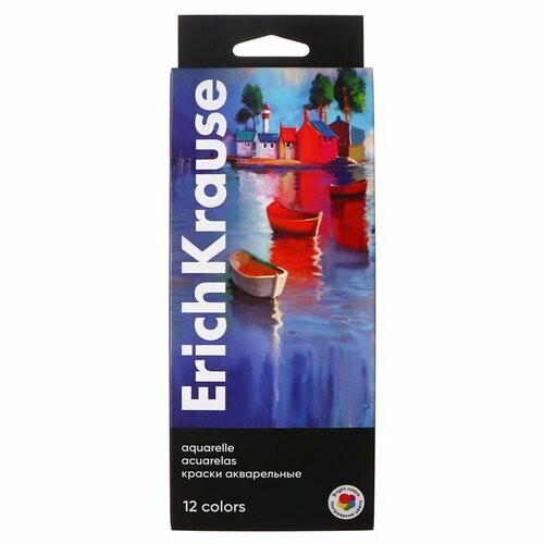 Акварель 12 цветов пластик ErichKrause Art Spirit с увеличенными кюветами 514₽