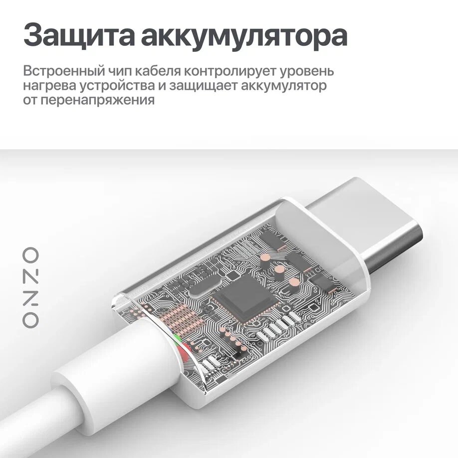 Сетевая быстрая зарядка для Android, iPhone 15, iPad / Комплект: Адаптер + кабель Type C/Type C, 30Вт