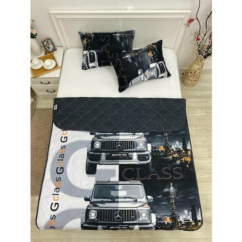 Покрывало Gclass двустороннее, 140 x 205, хлопок 100 %, стеганое