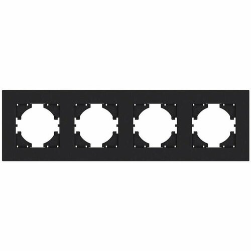 Рамка 4-местн. City графит GUSI С1114-010