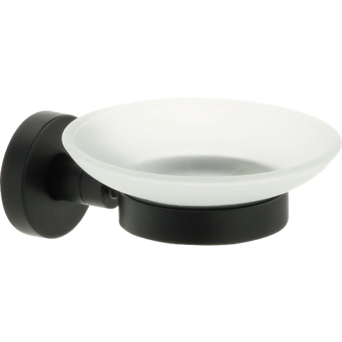 Мыльница Fixsen Comfort Black FX-86008, стекло