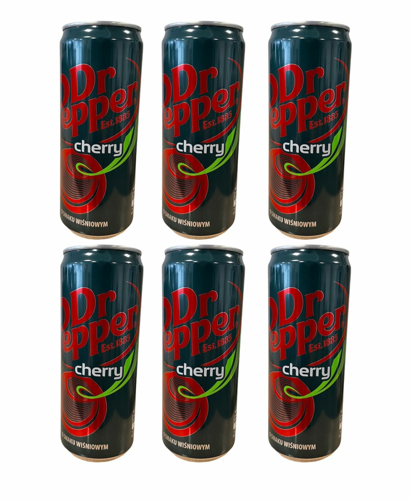 Газированный напиток Dr Pepper Cherry (Доктор Пеппер Черри), 6 банок по 330 мл.