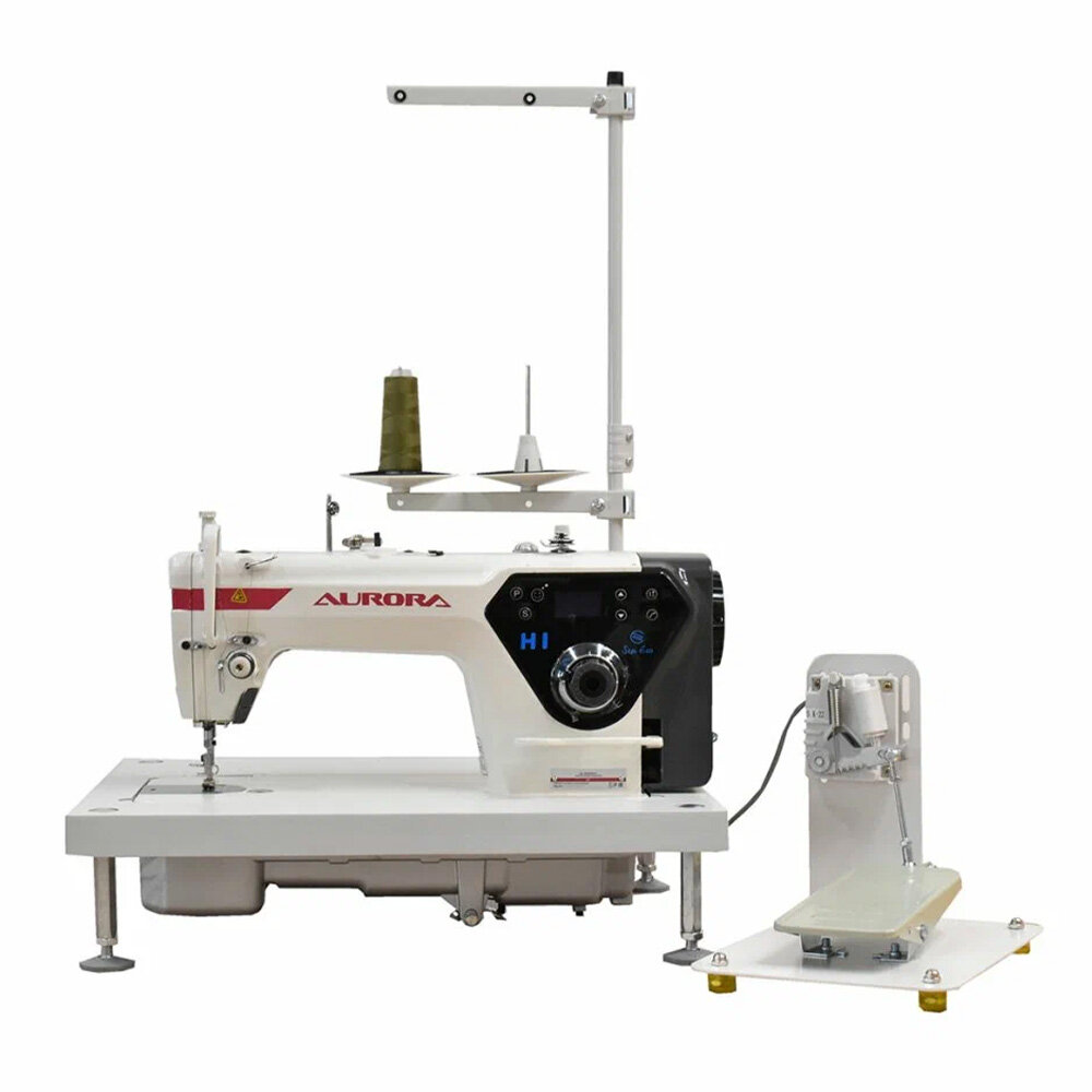Прямострочная промышленная швейная машина Aurora H1-H с компактным Home столом