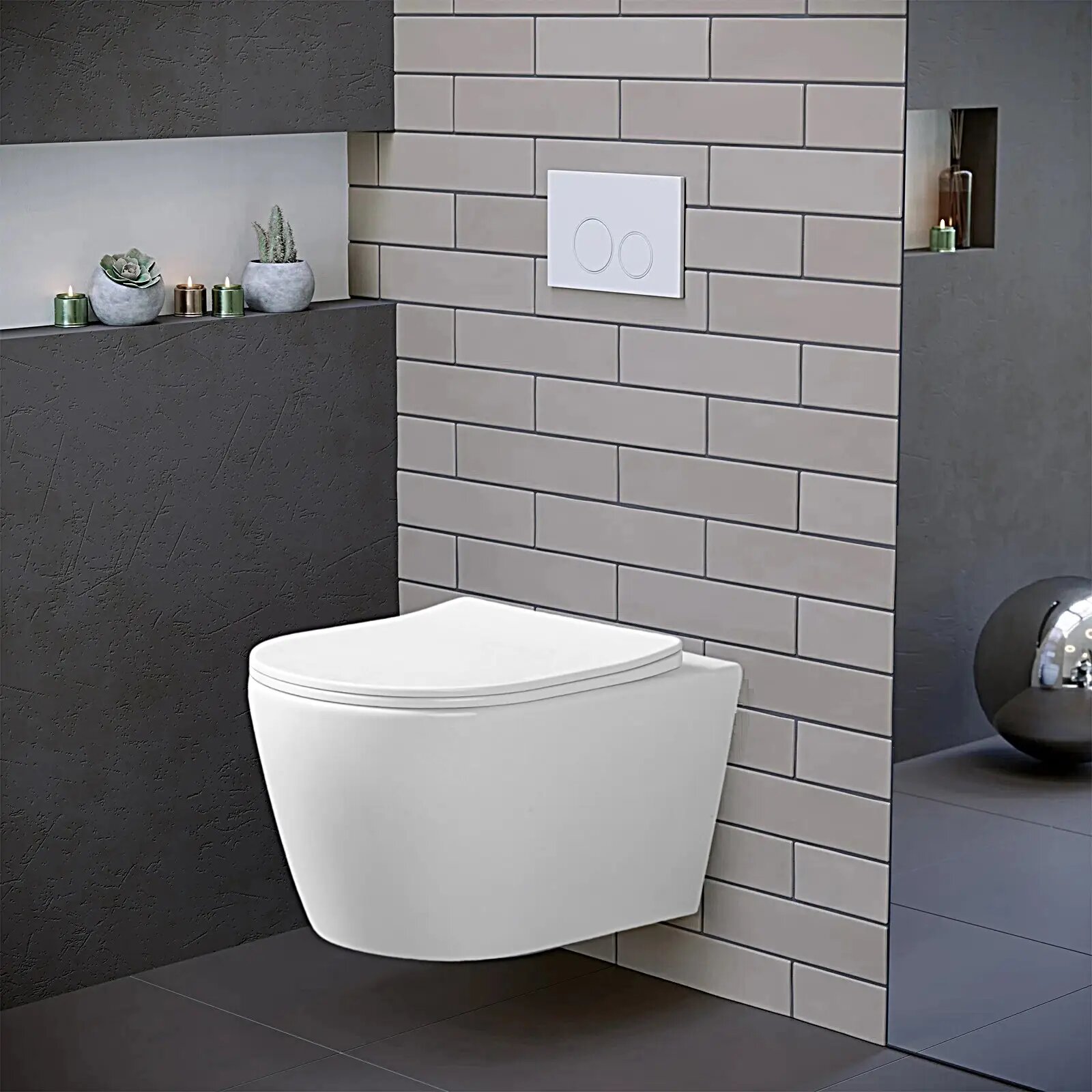 фото Подвесной унитаз Ceruttispa SELLA Aria Tornado CT9954 (480х360х360) безободковый смыв торнадо