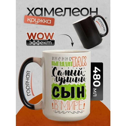 Кружка хамелеон 500 мл с приколом для чая и кофе с принтом 