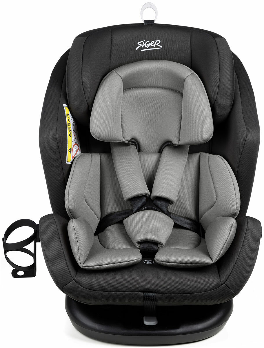 Автокресло Siger Ультра, Isofix гр.0+/I/II/III темно-серый (KRES3911)