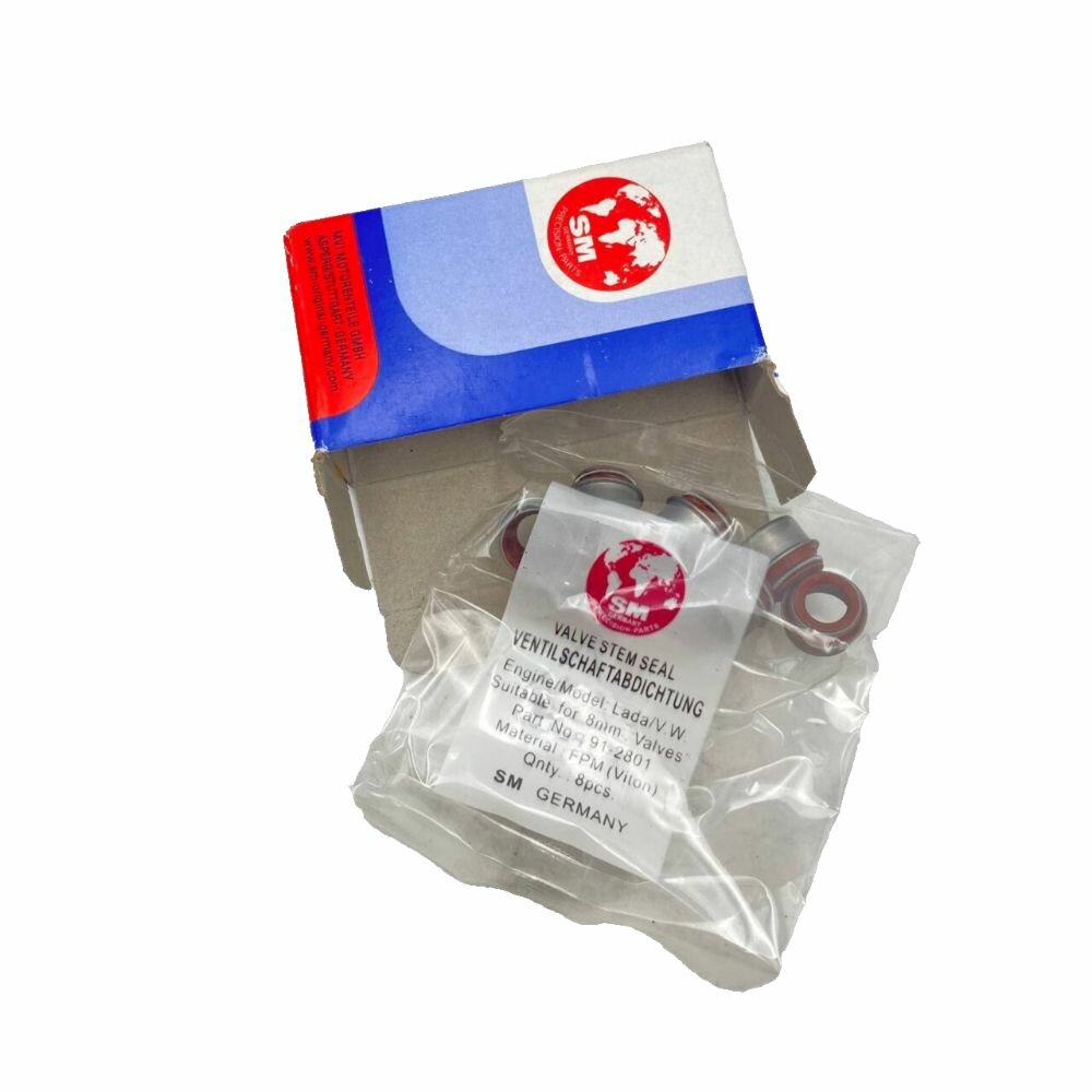 Колпачки маслосъемные ВАЗ 2101-2109 8 шт. 2101-1007026 SM 91-2801 - арт. sm_91-2801 — фото 1
