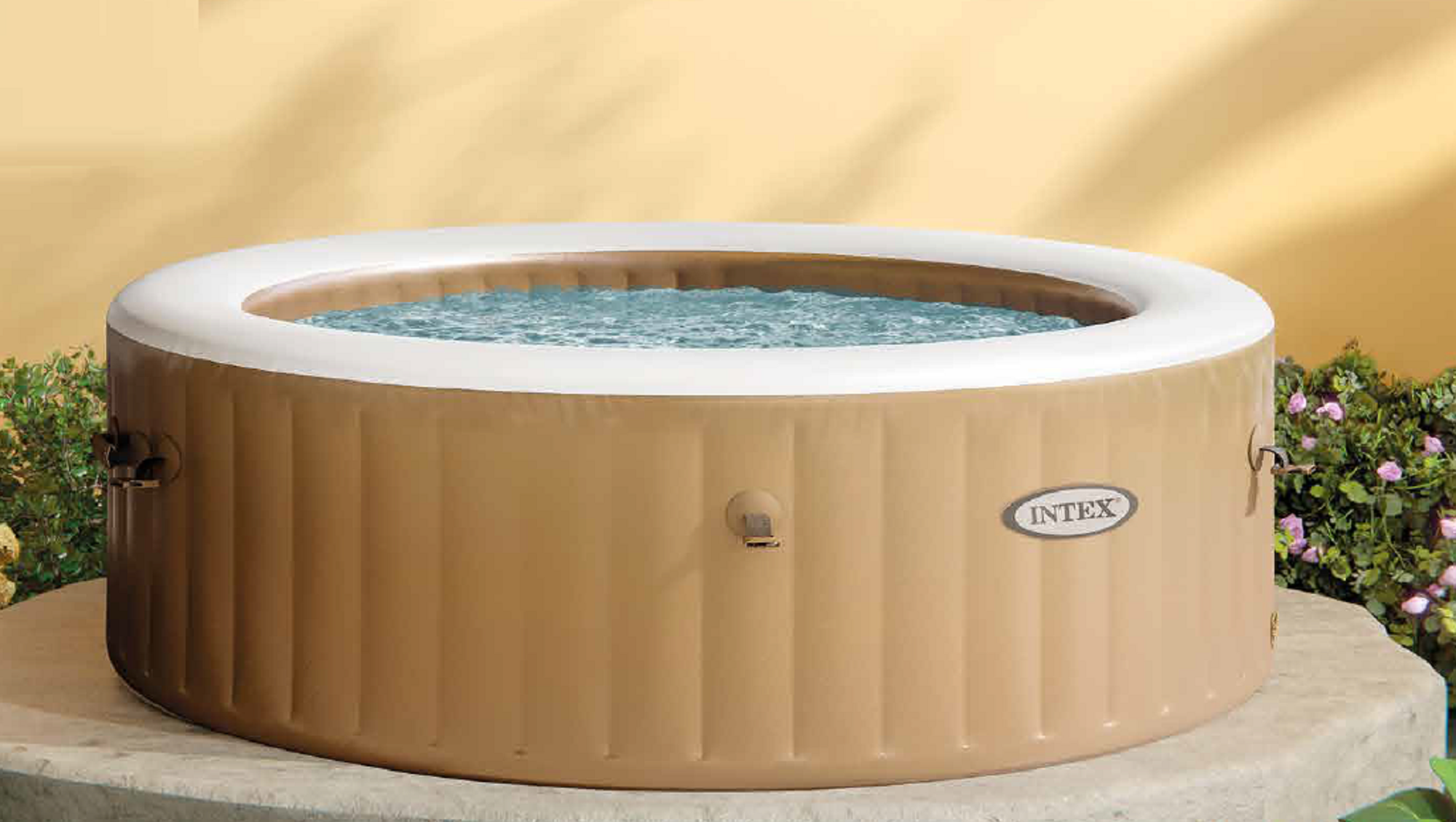 Бассейн 196 x 71 см, Intex Pure Spa Bubble Massage 28476, теплосберегающий тент