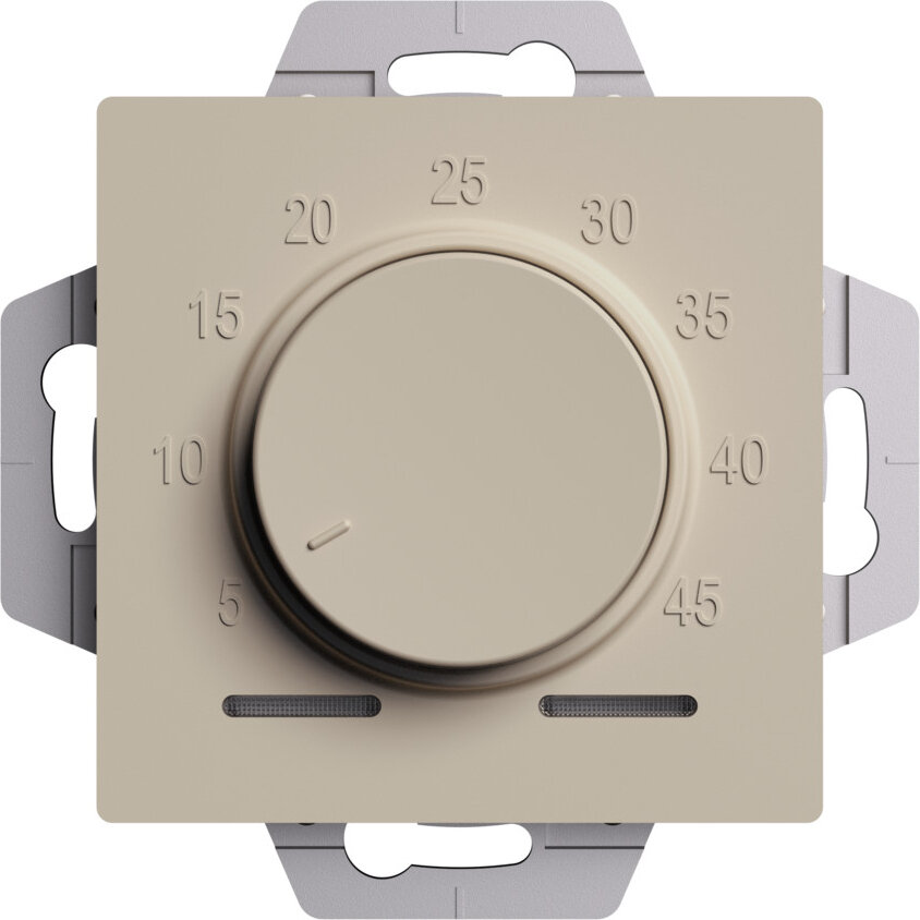 фото Терморегулятор/термостат Schneider Atlas Design электронный для теплого пола, с датчиком пола (Песочный) 10 A