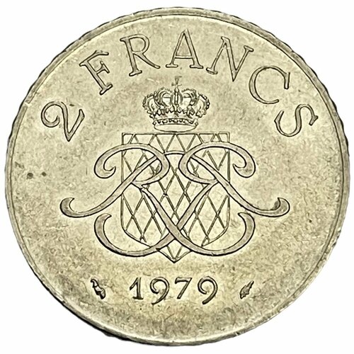 Монако 2 франка 1979 г. клуб нумизмат монета 5 франков монако 1966 года серебро ренье iii