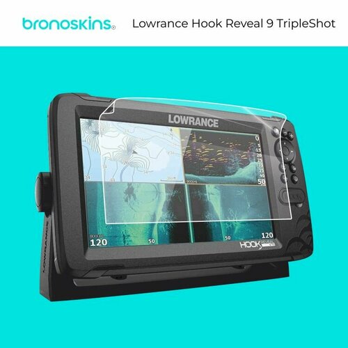 Защитная пленка на экран навигатора Lowrance Hook Reveal 9 TripleShot (Матовая) эхолот lowrance hook reveal 7 tripleshot 236 мм 164 мм