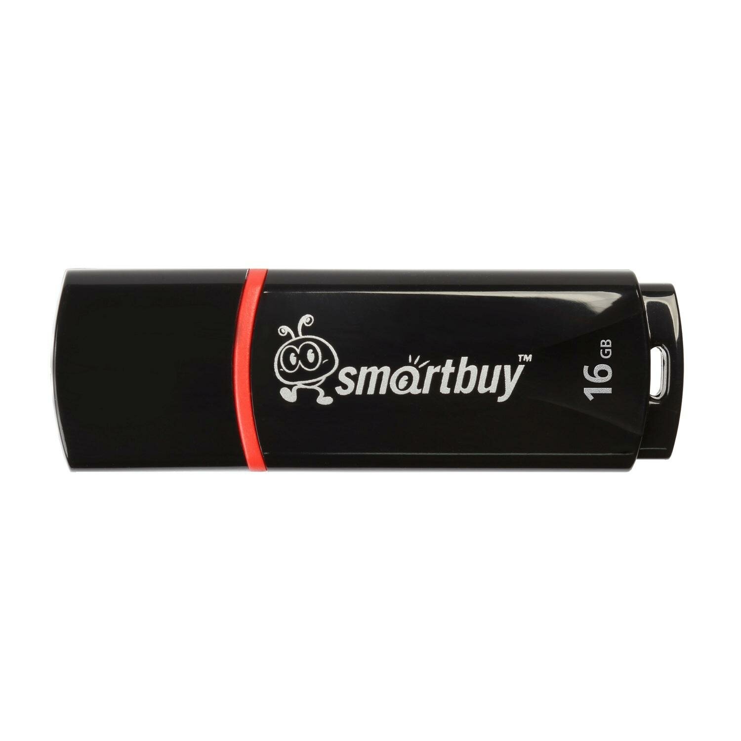 Флеш-память Smartbuy Crown, 16Gb, USB 2.0, чер, SB16GBCRW-K