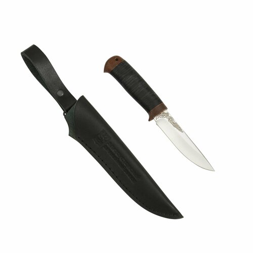 нож туристическийтаежная стрела сталь 95x18 кожа текст Нож Охотничий Пустельга (сталь 95x18, кожа-текст.)
