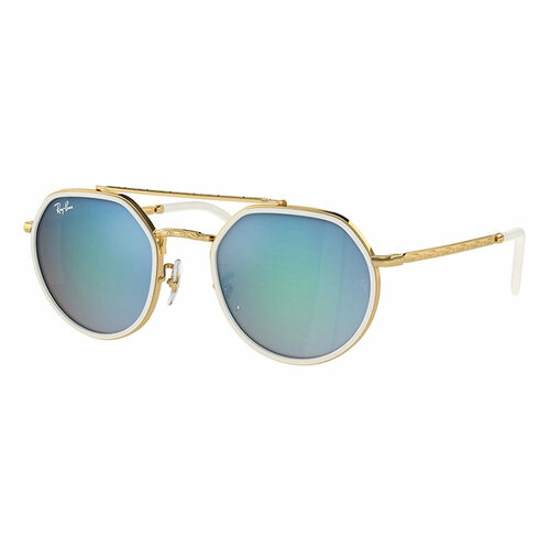 Солнцезащитные очки Ray-Ban, голубой, коричневый солнцезащитные очки ray ban rb 3647n 001 4o 51