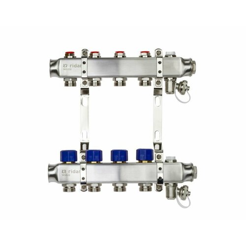 Комплект коллекторов Ридан SSM-4R set с кронштейнами, 4 контура