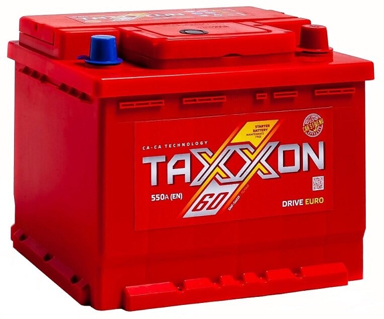 Аккумулятор автомобильный Taxxon Drive 60 А/ч 550 А обр. пол. низкий Евро авто (242x175x175) 712060