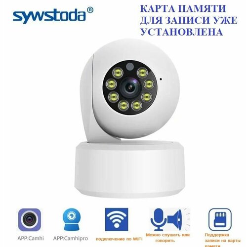 Комплект видеокамера CamHipro 2MP 16гб видеоняня 720000₽