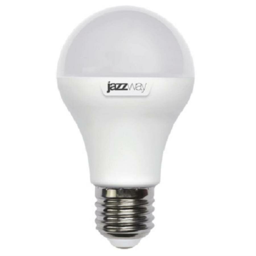 1033697 Лампа светодиодная (LED) «груша» d60мм E27 180° 10Вт 220-240В матовая тепло-белая желтая 3000К Jazzway - фото №3