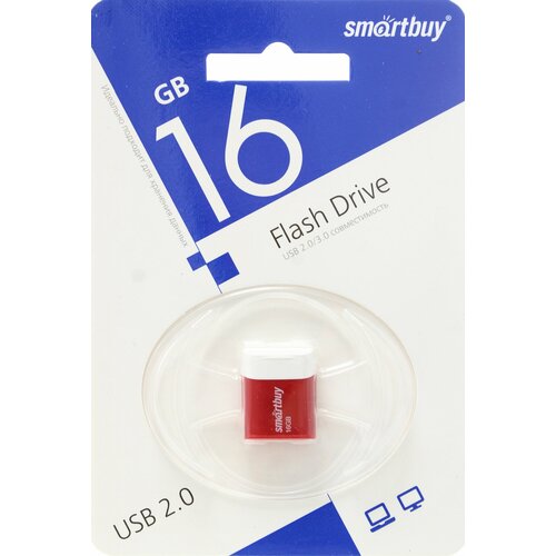 Флешка 16 ГБ USB Smartbuy LARA Red