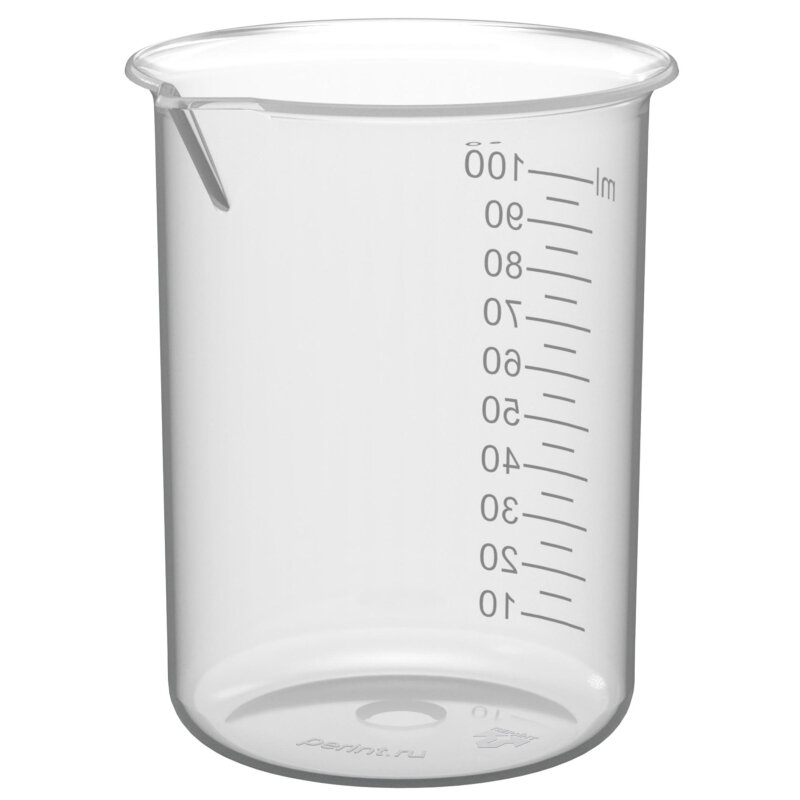 Мерный стакан с носиком Перинт полипропилен 100мл (12шт/уп)