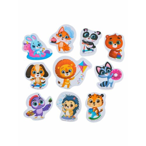 Набор игрушек - пазлов для ванны Приключения 10 пазлов 505₽