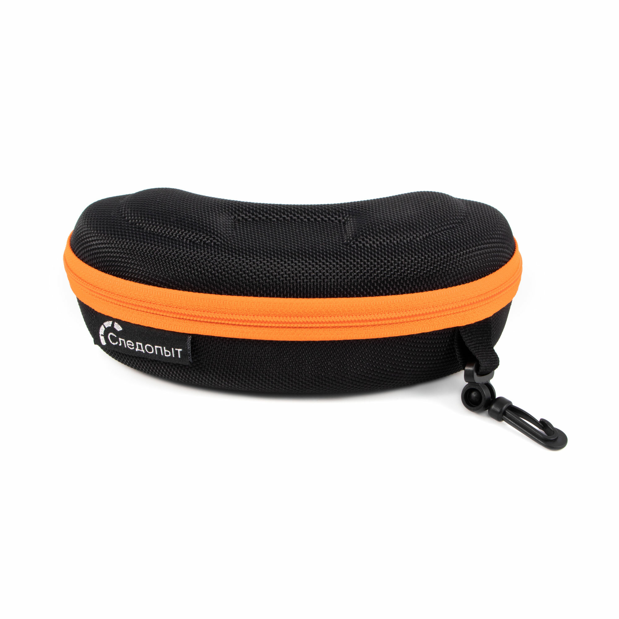 фото Следопыт Футляр для очков жесткий с карабином следопыт (черно-оранжевы, )