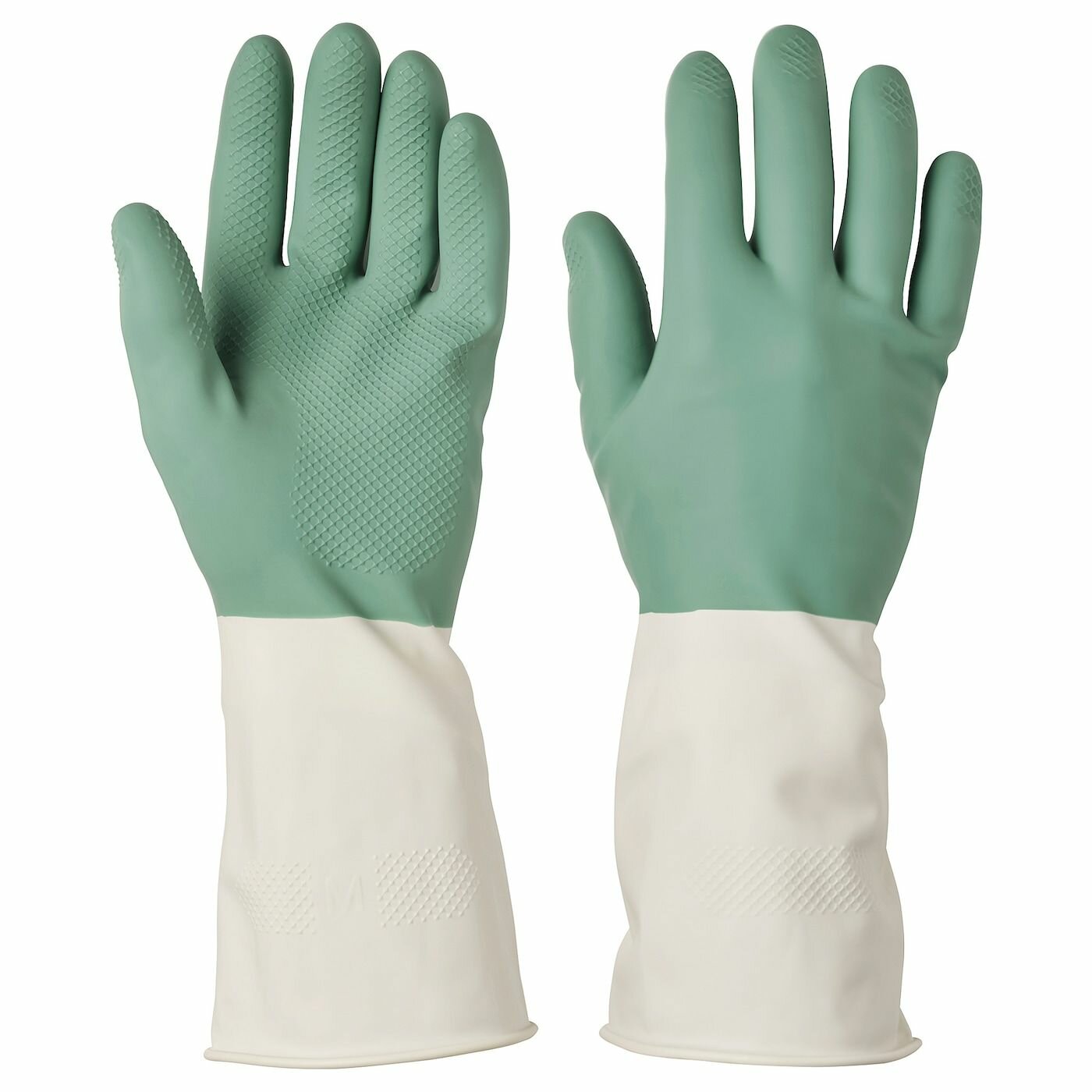 Хозяйственные перчатки, IKEA RINNIG, размер M, зеленый
