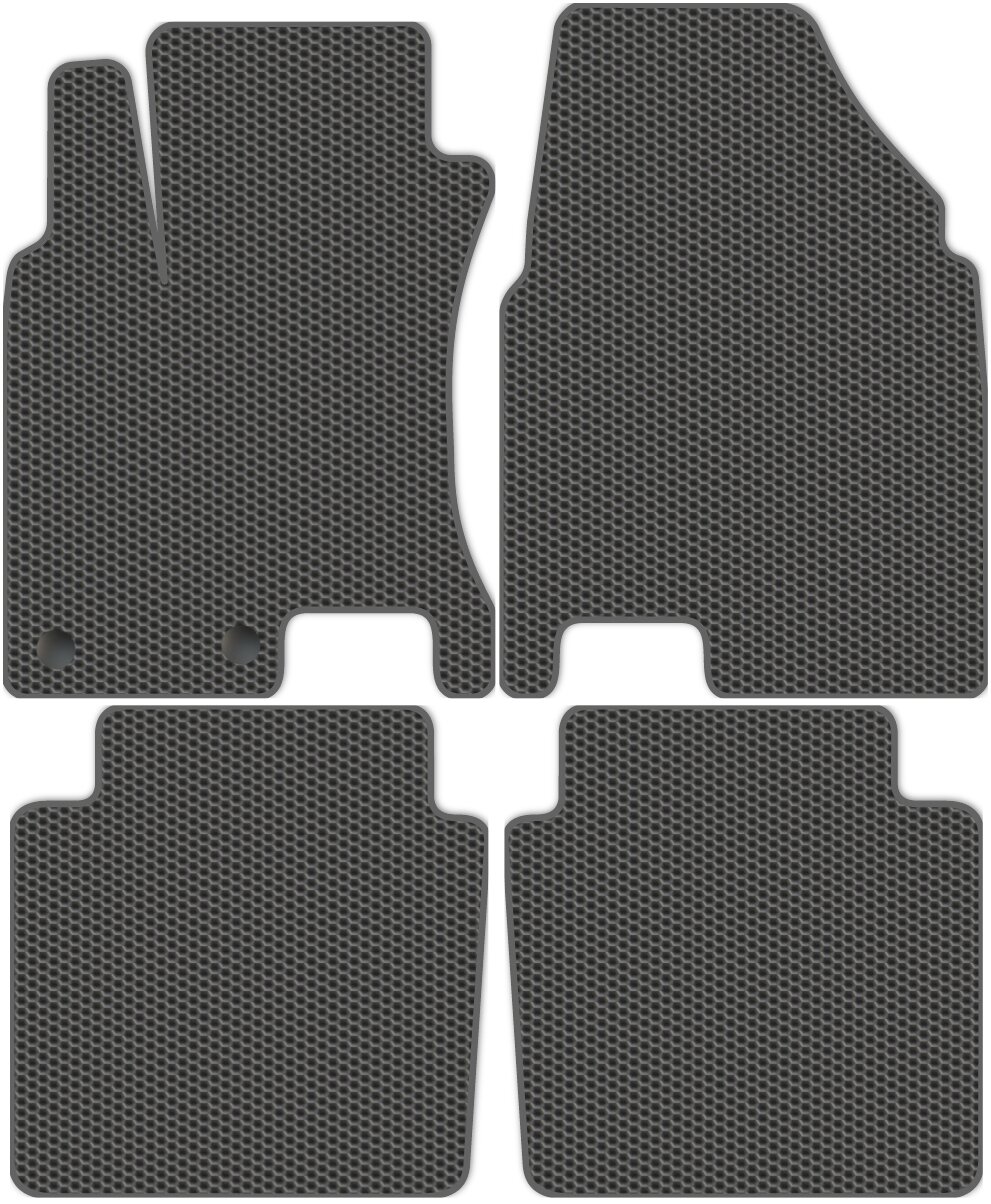 Автоковрики EVA Allmone для Nissan Qashqai +2 1 (J10) 2010 - 2014, серые, 4шт. / Ниссан Кашкай 2 1 / в салон
