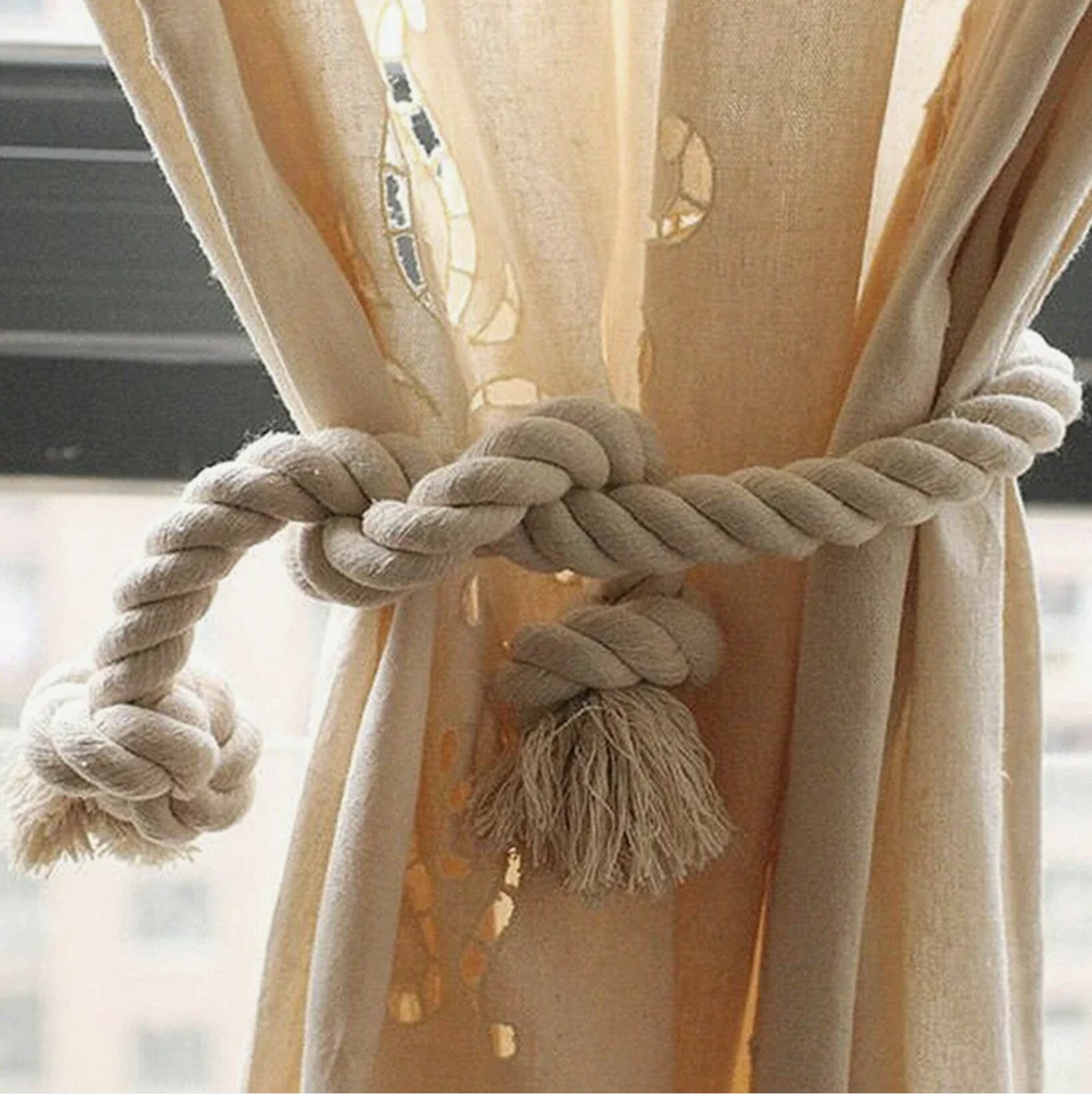 Подхват для штор "морской", белый, 2 шт — фото 1