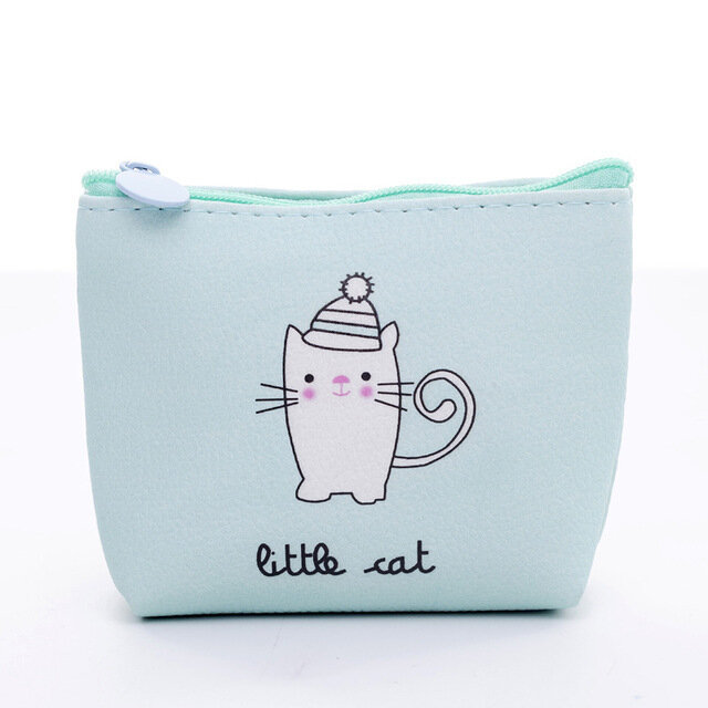 фото Косметичка мини "Кот в шляпе" мятная