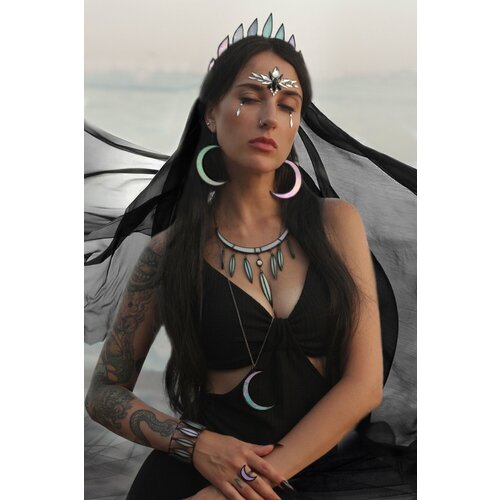 Серьги KATE SHO, стекло, желтый