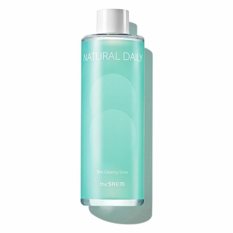 Тоник The Saem Face Care Natural Daily Skin Clearing Toner, Тонер для лица очищающий, 500 мл