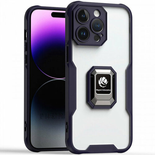 Magnet Ring 2 Противоударный чехол с кольцом и защитой камеры для iPhone 14 Pro Max dezoe ring case iphone 14 pro