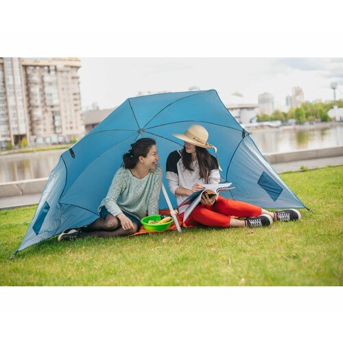 Зонт пляжный с наклоном для сада 220см полиэстер с защитой от ультрафиолетовых лучей 2999₽