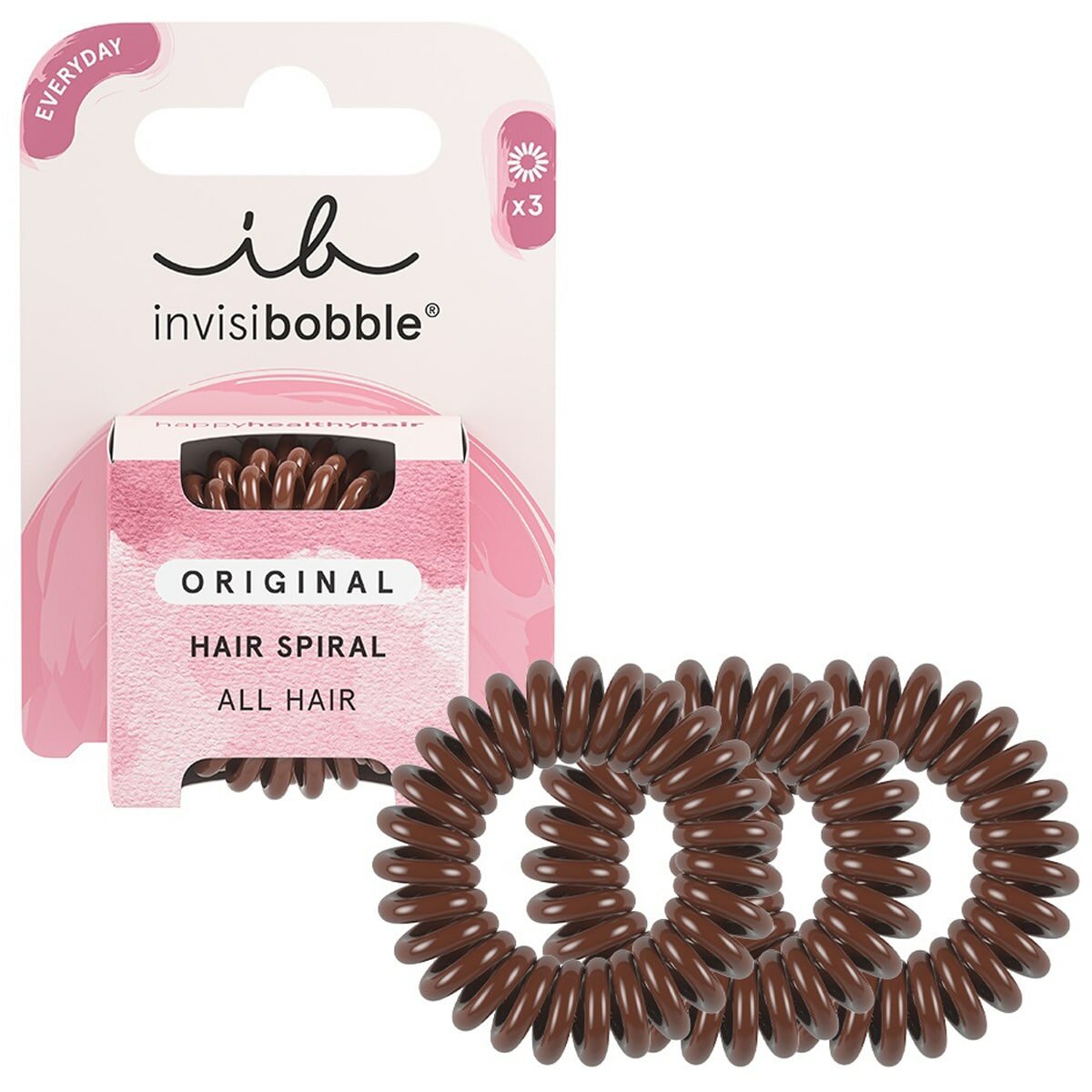 Резинка-браслет для волос invisibobble ORIGINAL Pretzel Brown (в картоне)